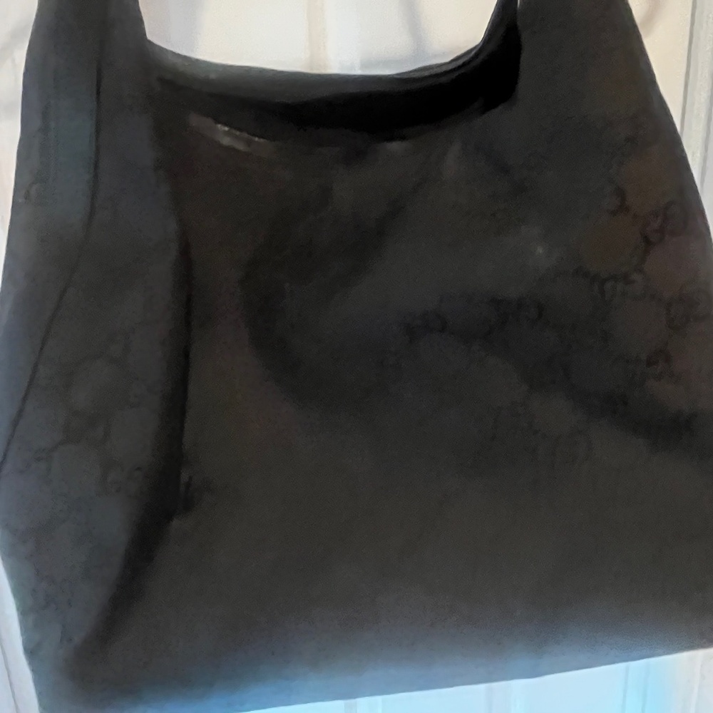 Gucci Monogram black shoulder bag